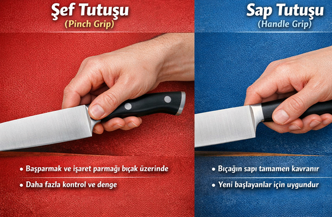BIÇAK TUTMA VE DOĞRAMA TEKNİKLERİ